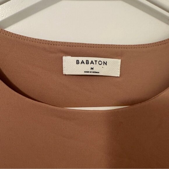 Aritzia Babaton Camel Long Sleeve Bodysuit Size Medium Women’s - Picture 6 of 8